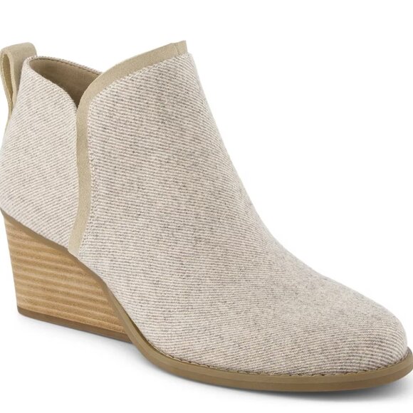TOMS Kaia Wedge Bootie 'Natural Shimmer' (Women) - Picture 2 of 6
